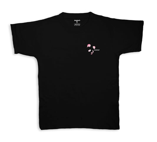 A to tha Z® Skateboards Panda T-Shirt - Jet Black