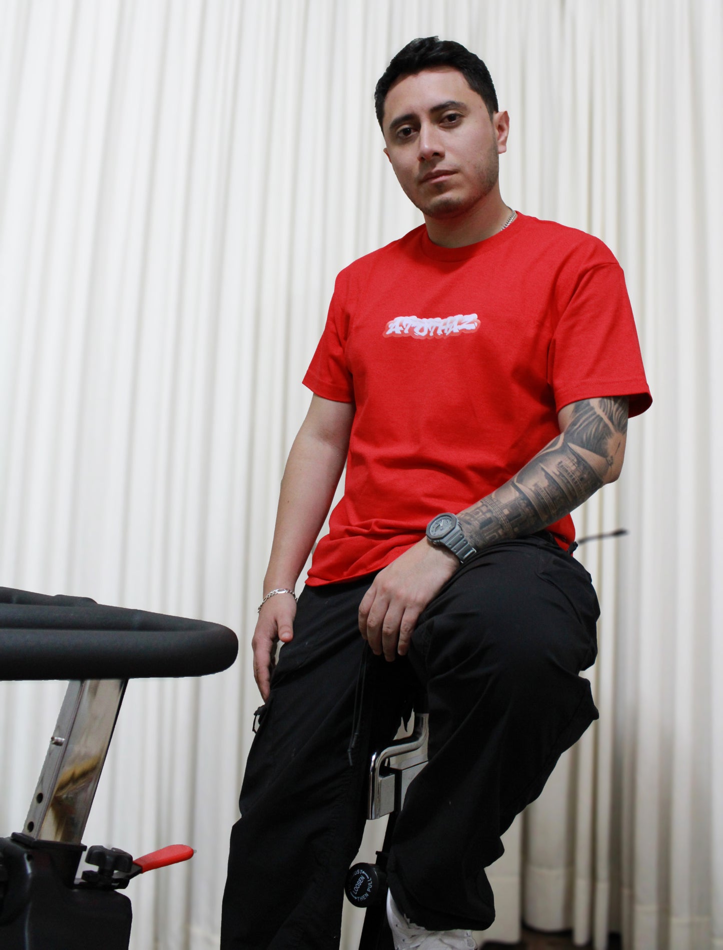 A to tha Z® Graffiti Box Logo - Red Tee