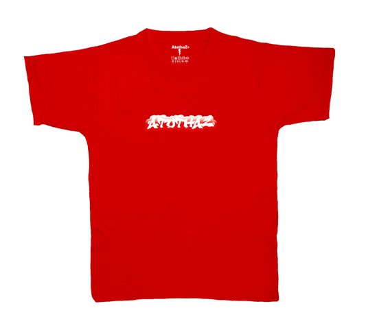 A to tha Z® Graffiti Box Logo - Red Tee