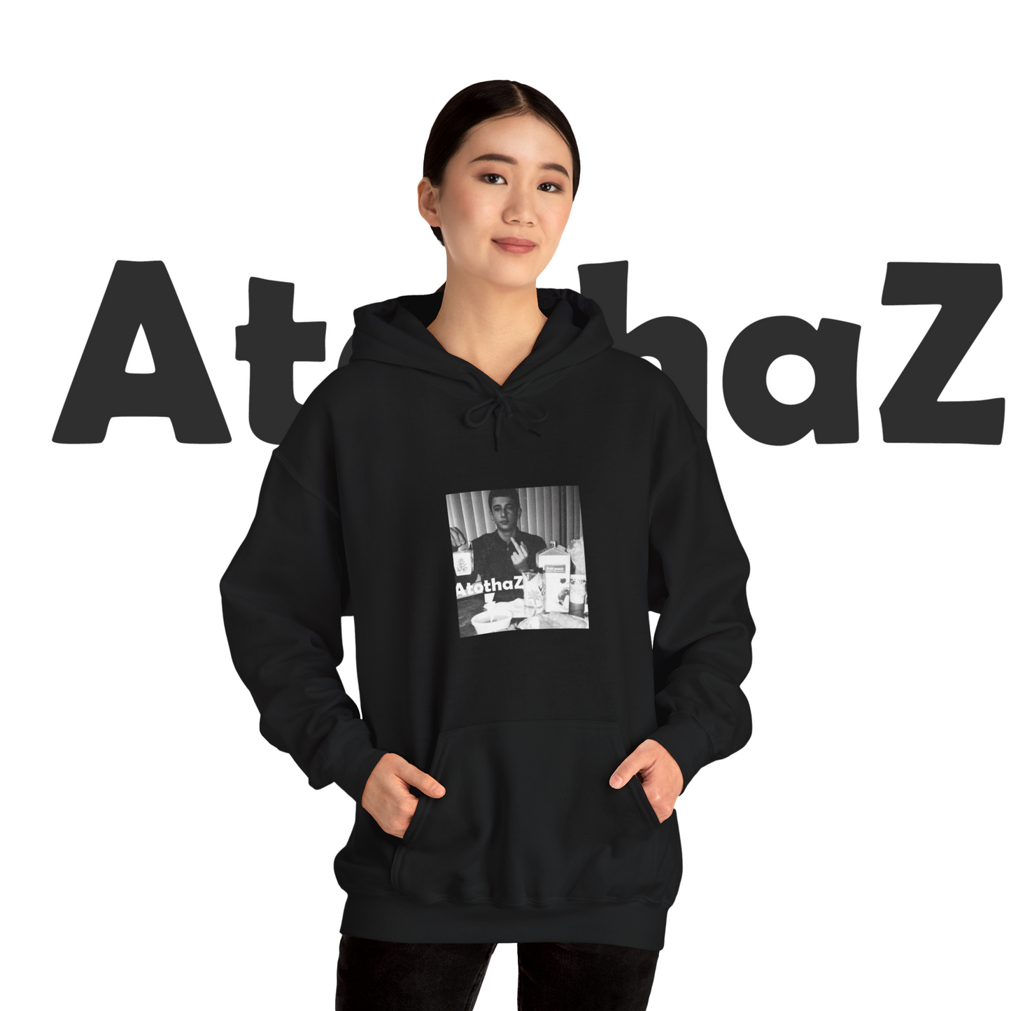 A to tha Z® Chinese Takeout - Jet Black Hoodie