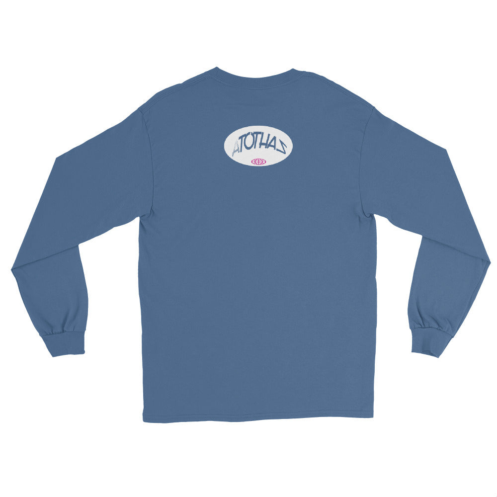 A to tha Z® Worldwide White Logo Pink World - Long Sleeve Shirt - 4 colors